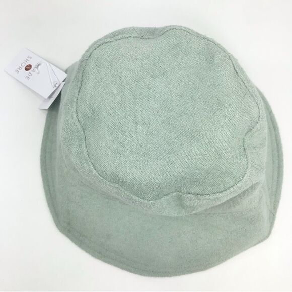 Shade and Shore Bundle of 2 Green Tan Terry Cloth Bucket Beach Hats NEW - Picture 3 of 12